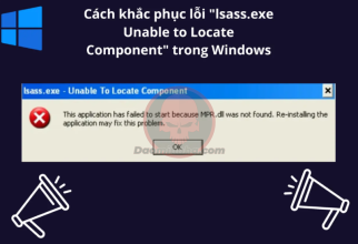 Cách khắc phục lỗi lsass.exe Unable to Locate Component trong Windows 24